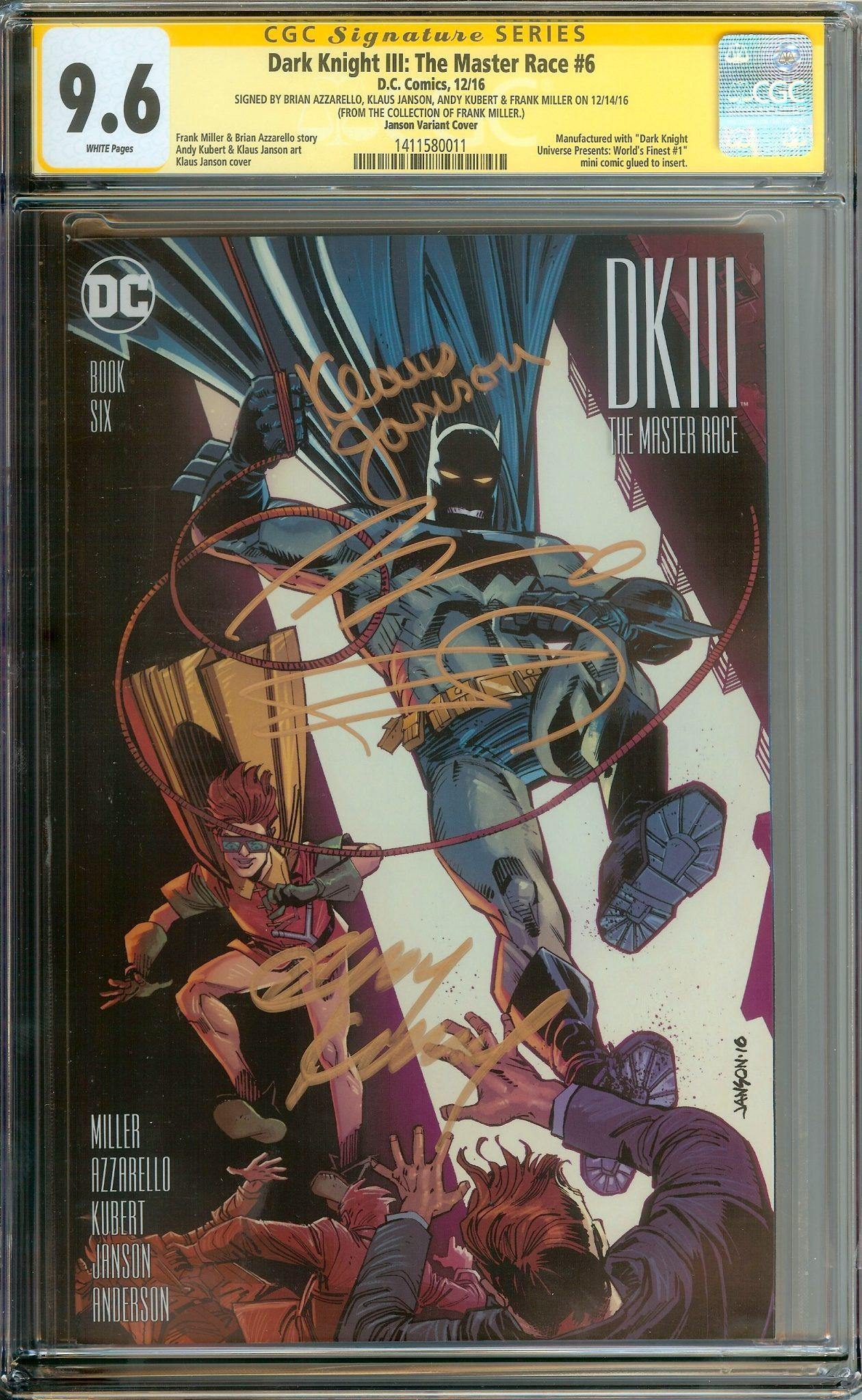 DARK KNIGHT III: THE MASTER RACE Front Cover