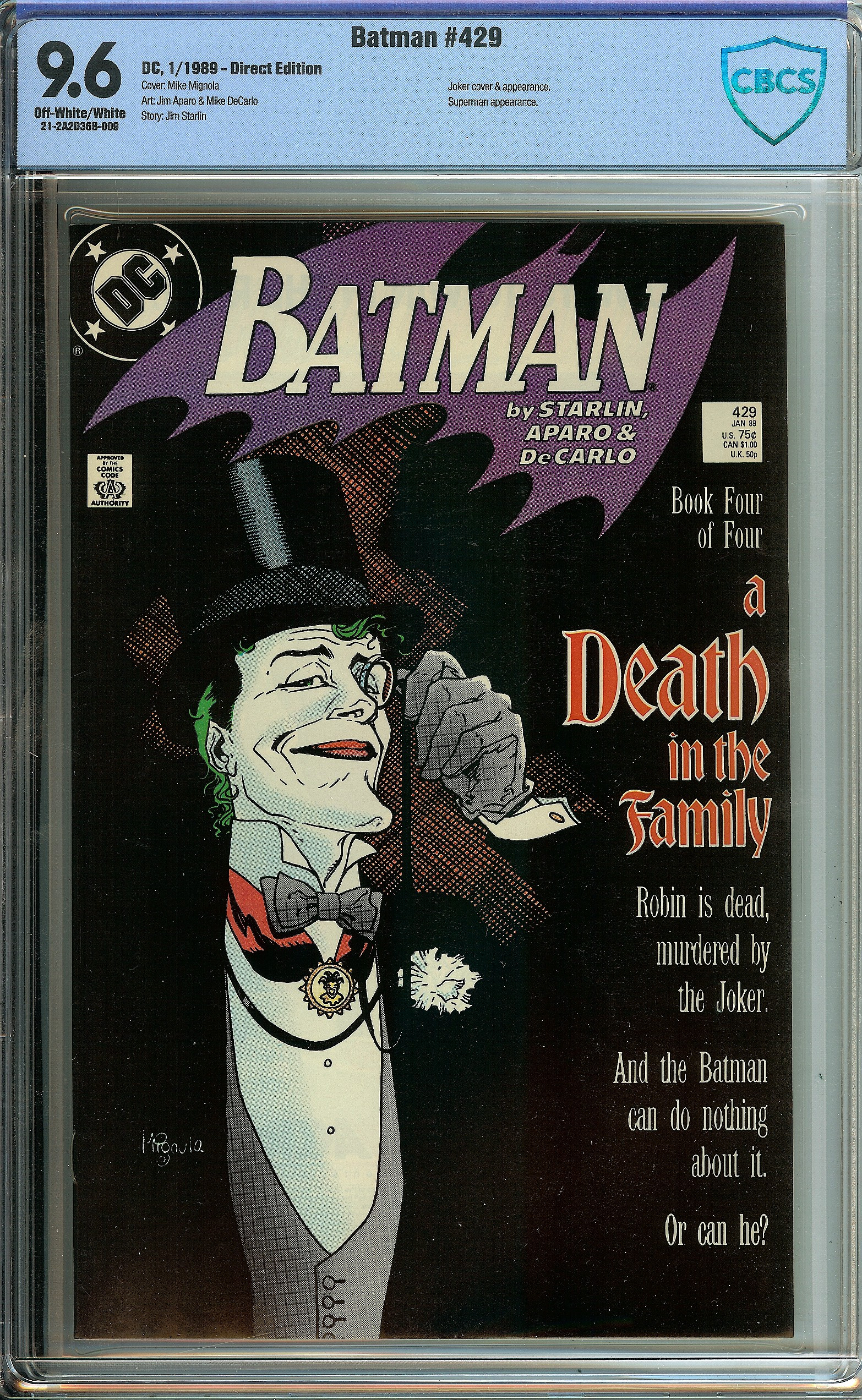 BATMAN Front Cover