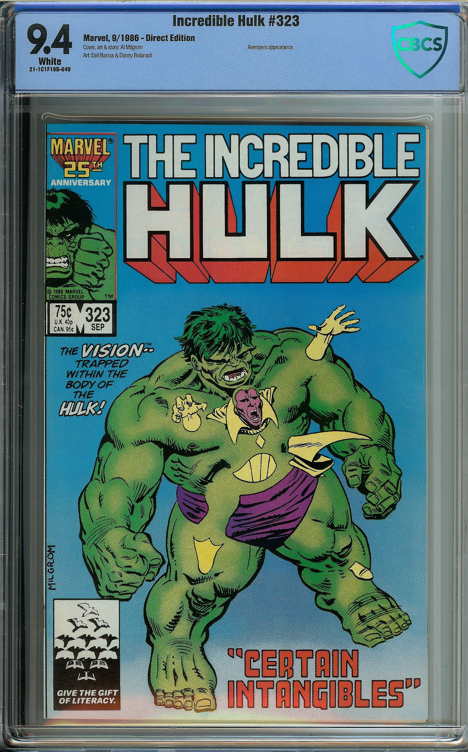 INCREDIBLE HULK Front Cover