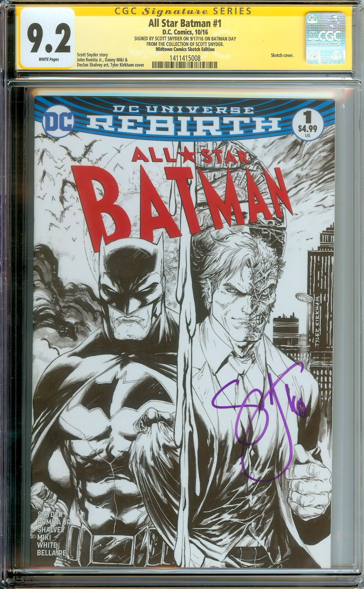 ALL STAR BATMAN Front Cover