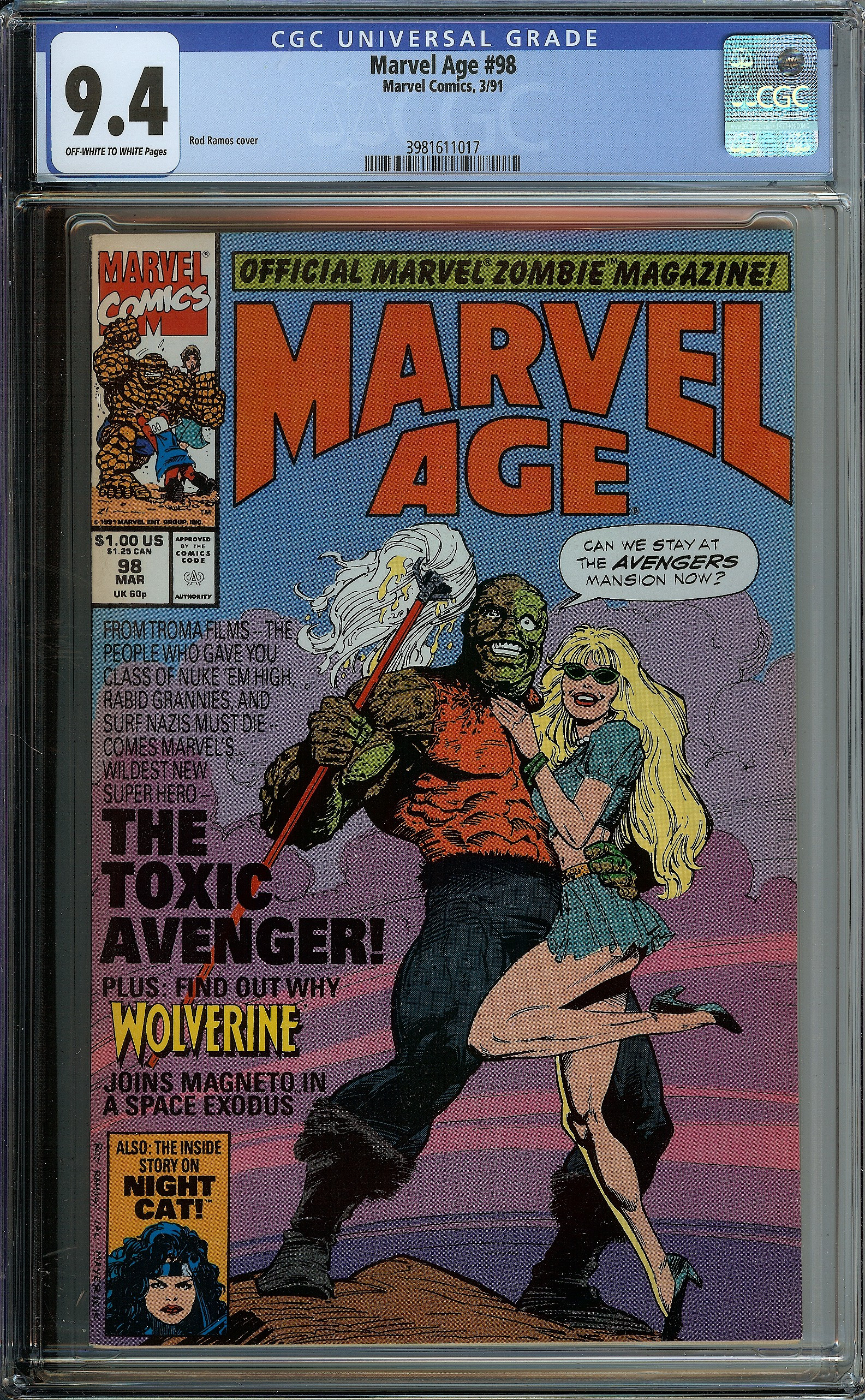 MARVEL AGE Front Cover