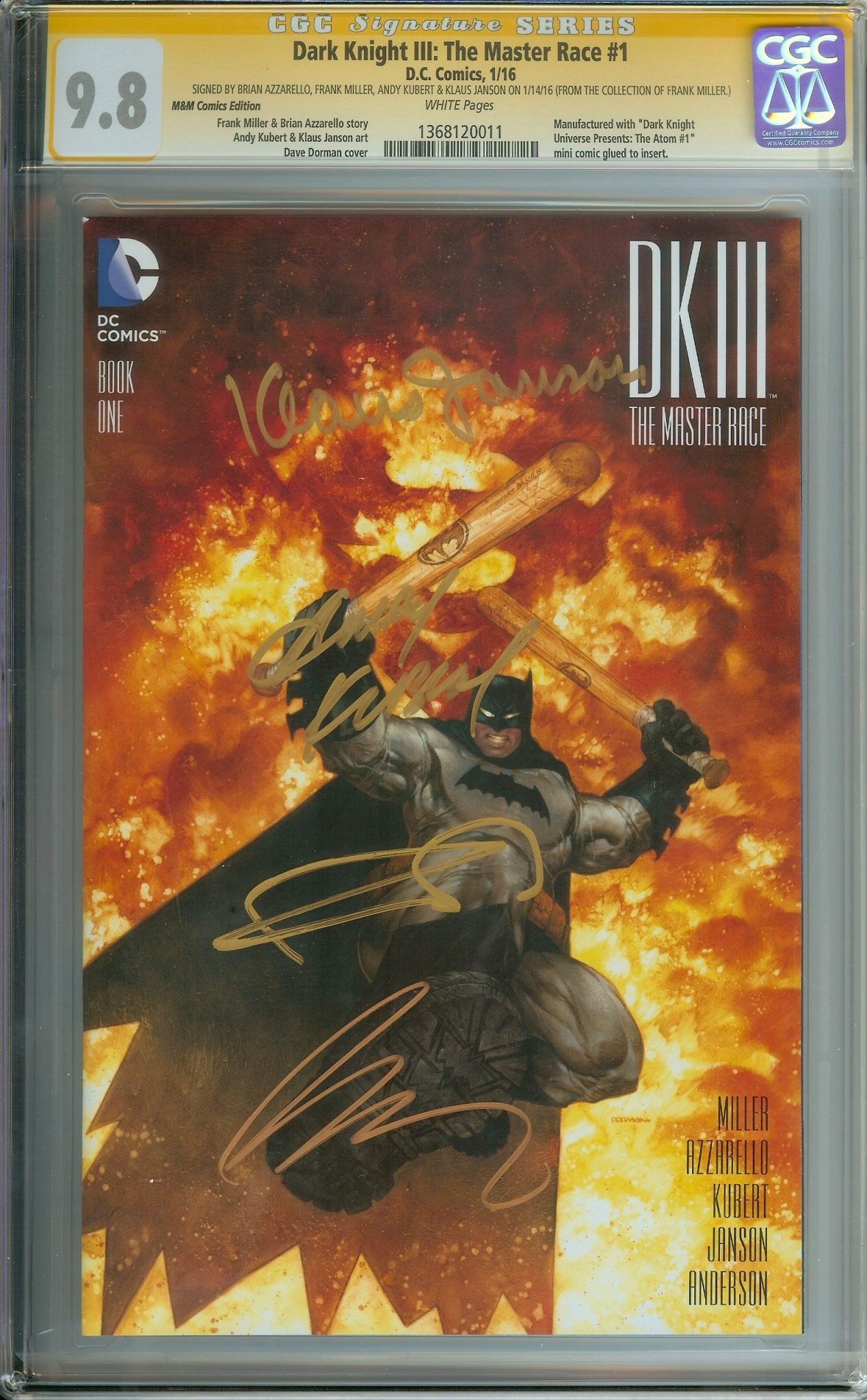 DARK KNIGHT III: THE MASTER RACE Front Cover