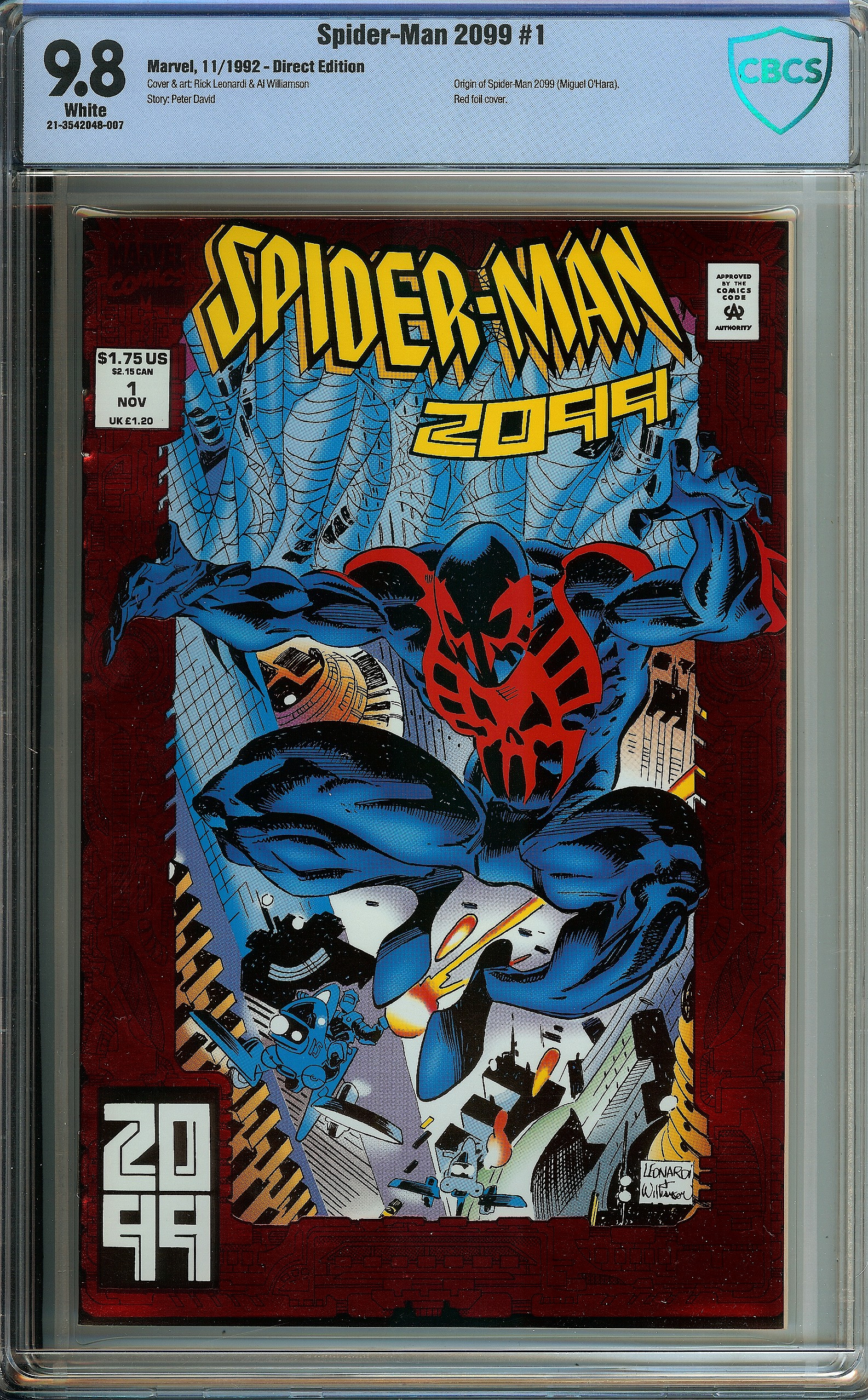 SPIDER-MAN 2099 Front Cover