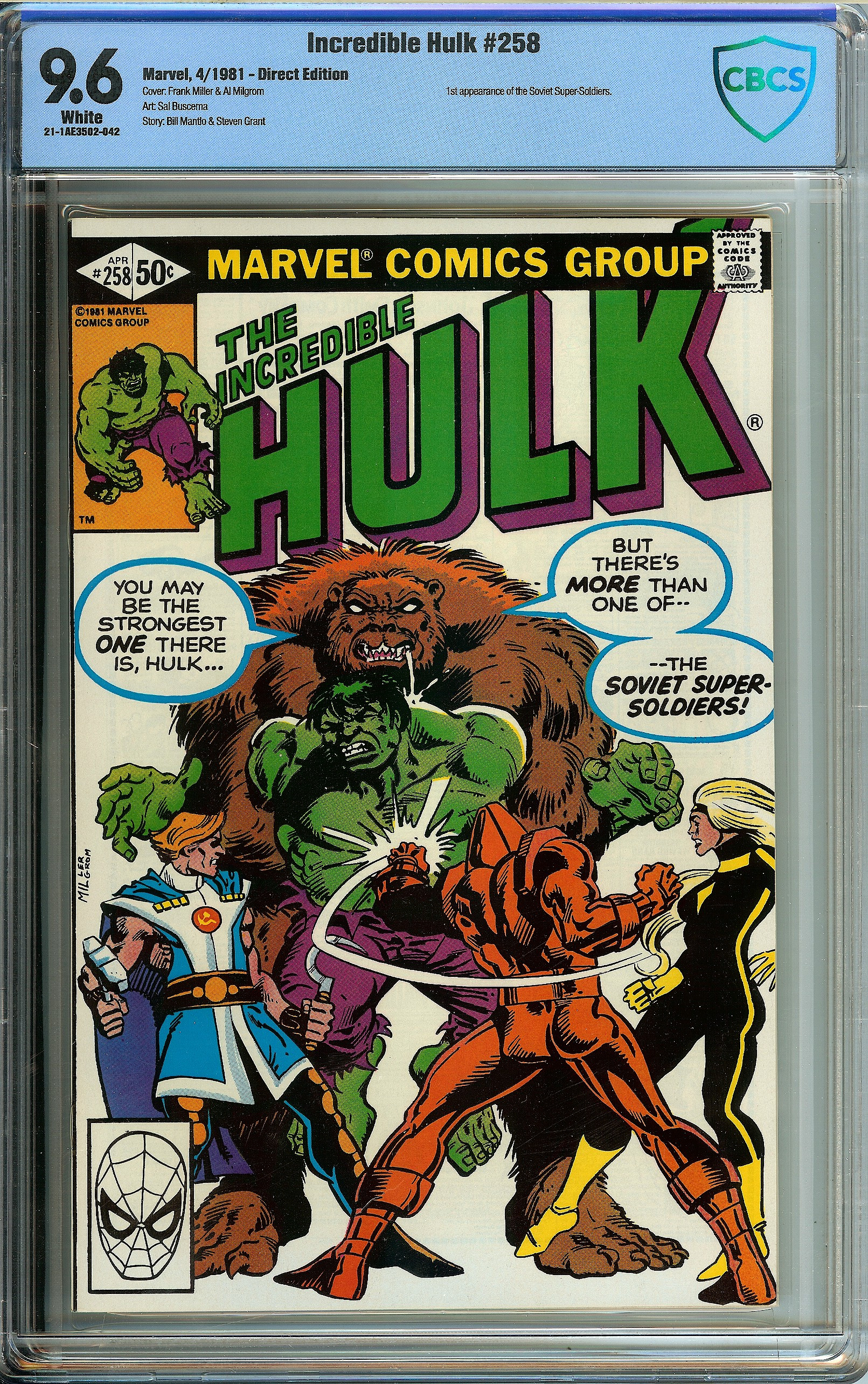 INCREDIBLE HULK Front Cover