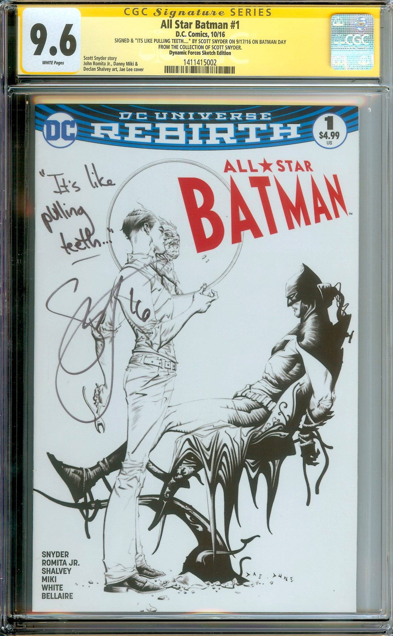 ALL STAR BATMAN Front Cover