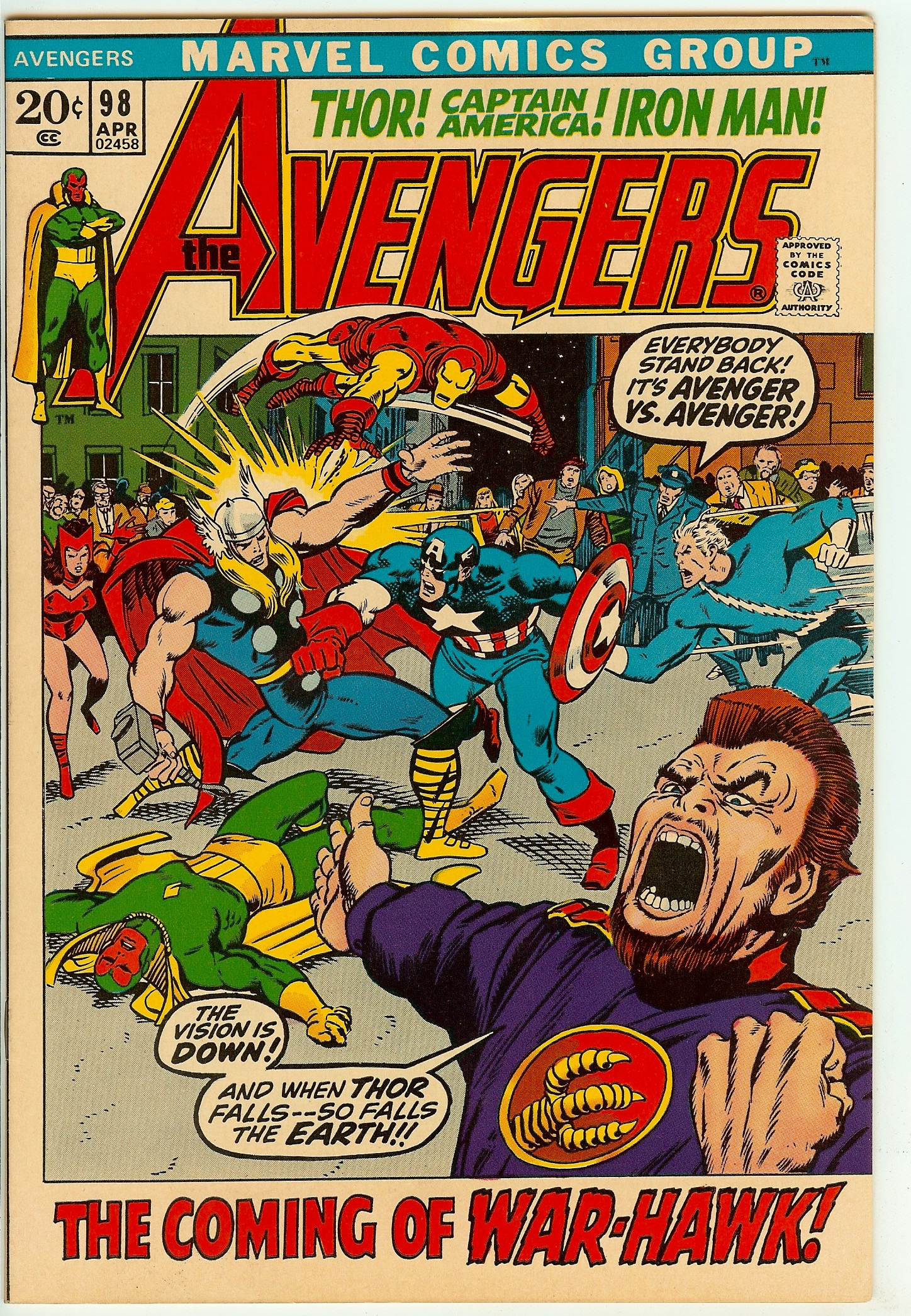 AVENGERS Front Cover