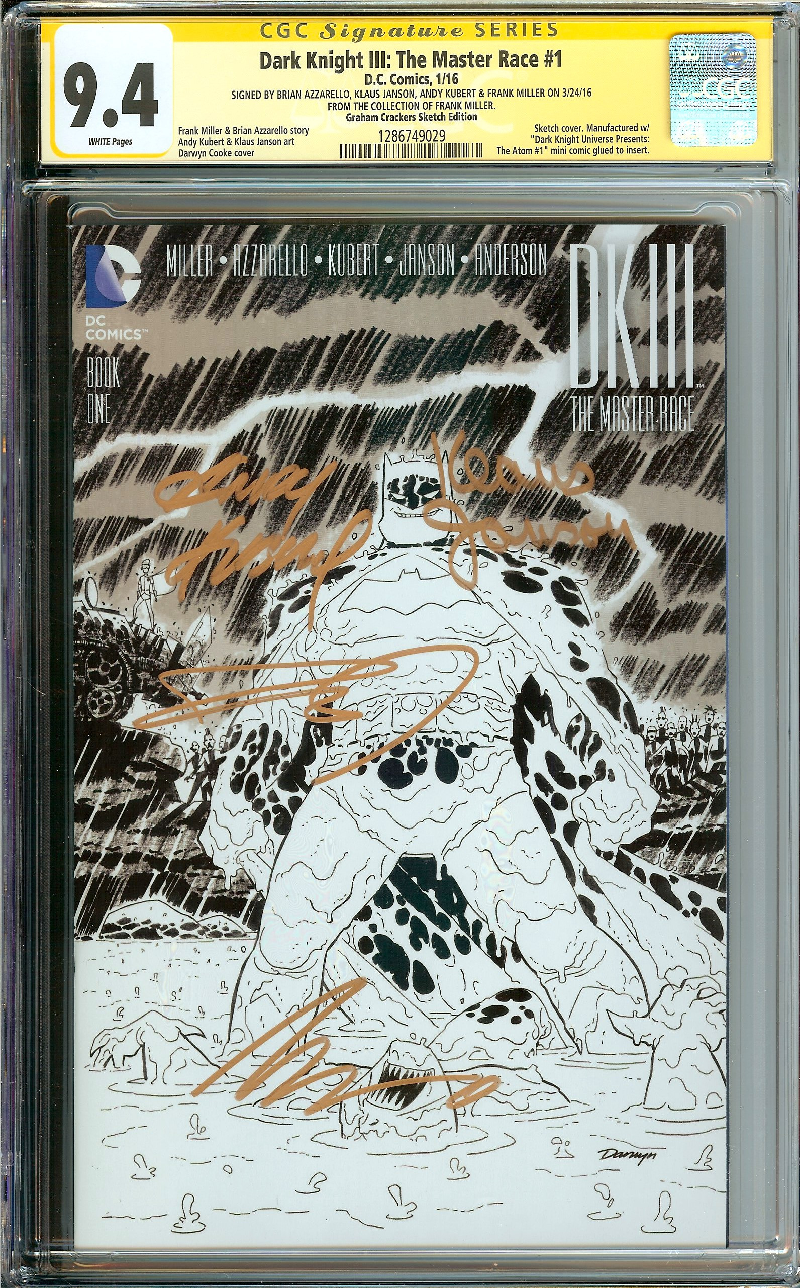 DARK KNIGHT III: THE MASTER RACE Front Cover