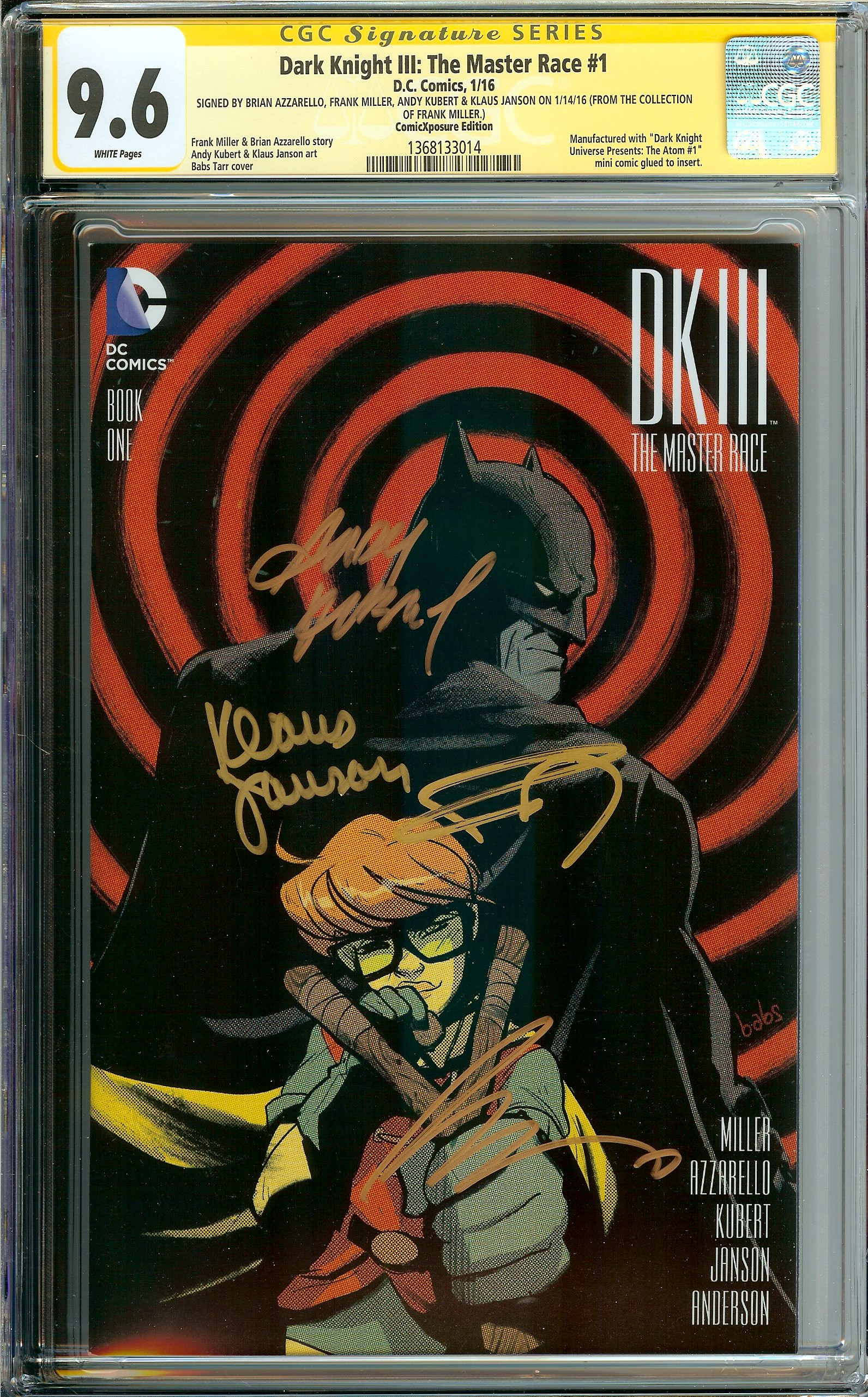 DARK KNIGHT III: THE MASTER RACE Front Cover