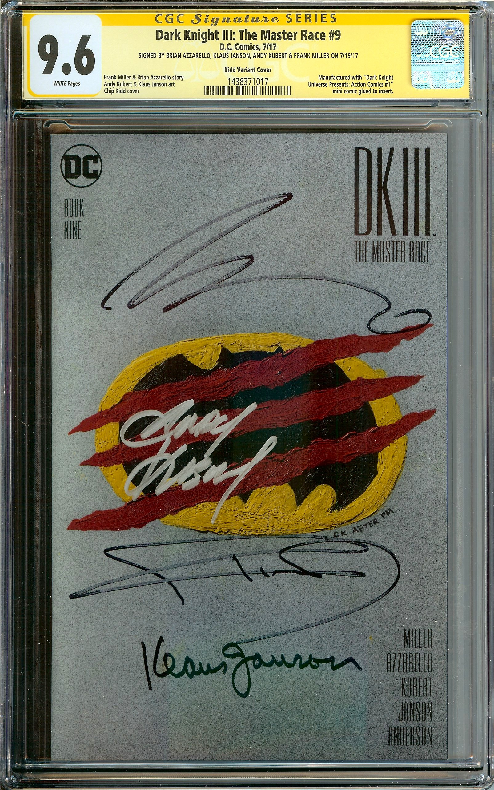 DARK KNIGHT III: THE MASTER RACE Front Cover