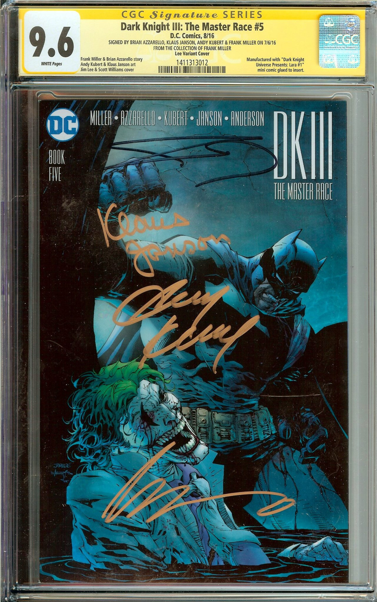 DARK KNIGHT III: THE MASTER RACE Front Cover