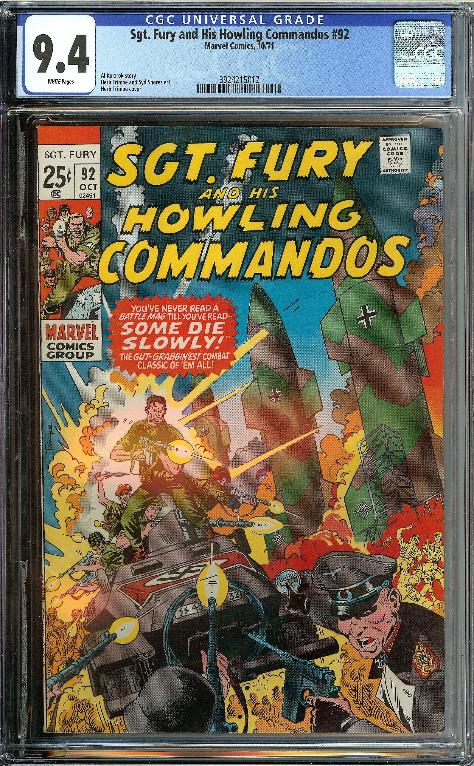SGT. FURY AND HIS HOWLING COMMANDOS Front Cover