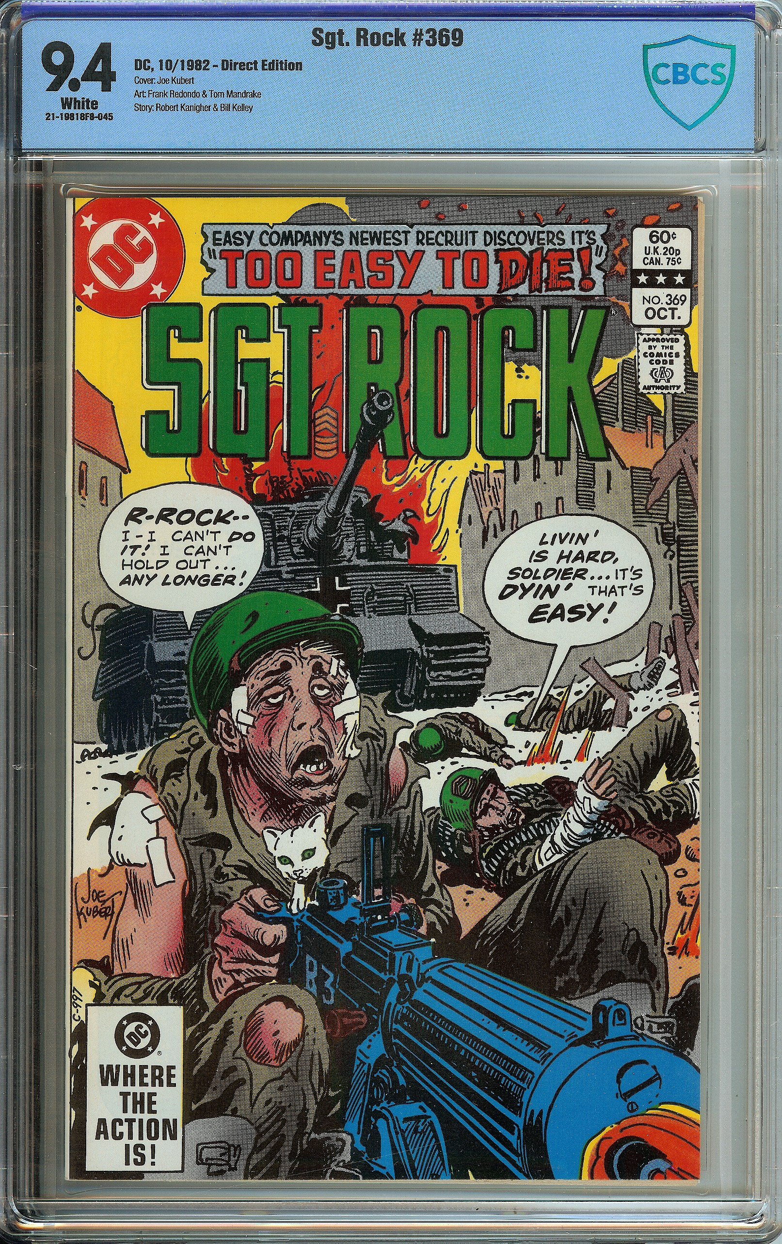 SGT. ROCK Front Cover