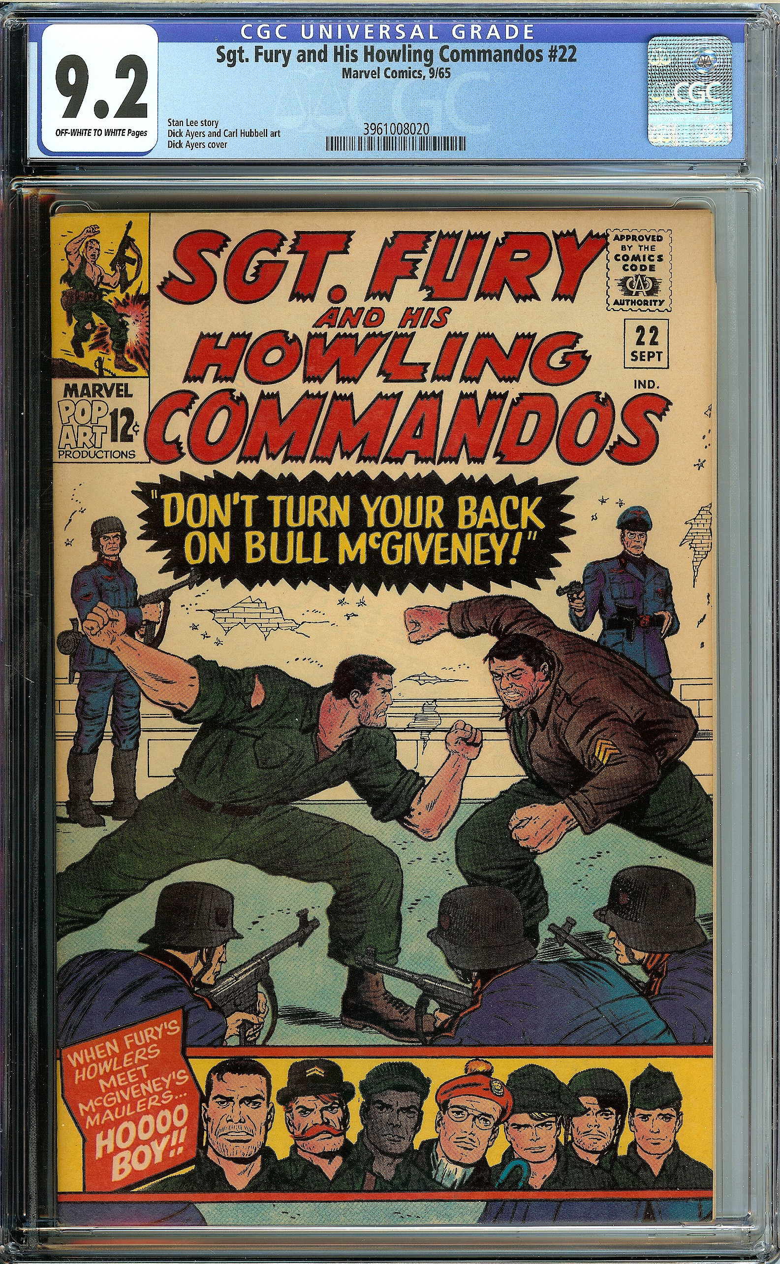 SGT. FURY AND HIS HOWLING COMMANDOS Front Cover