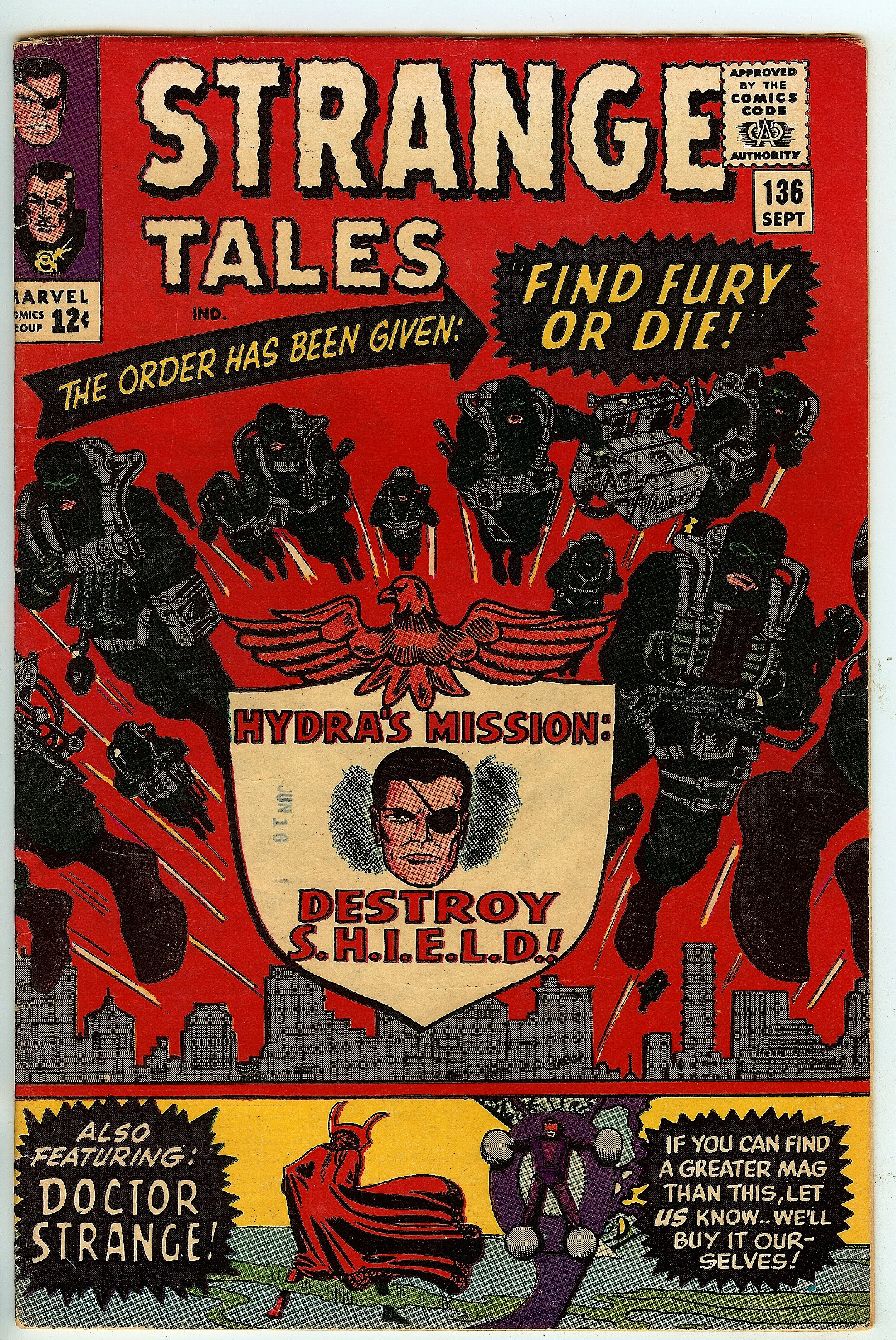 STRANGE TALES Front Cover