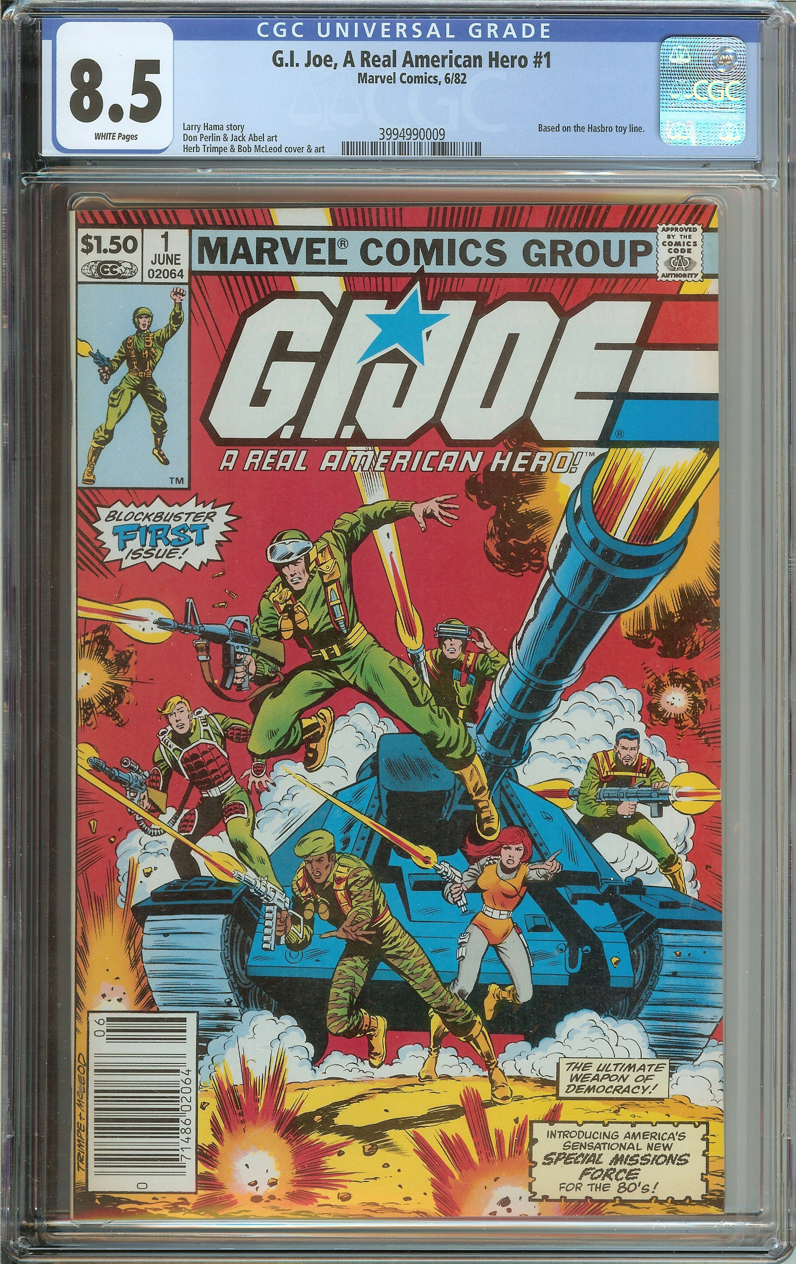 G.I. JOE, A REAL AMERICAN HERO Front Cover