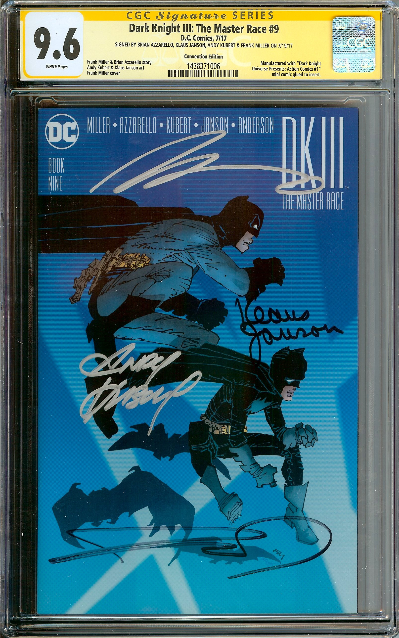 DARK KNIGHT III: THE MASTER RACE Front Cover