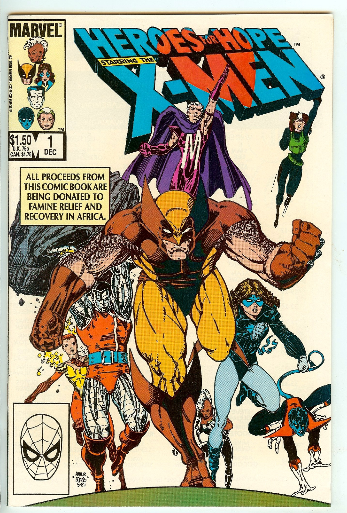 HEROES FOR HOPE STARRING THE X-MEN Front Cover