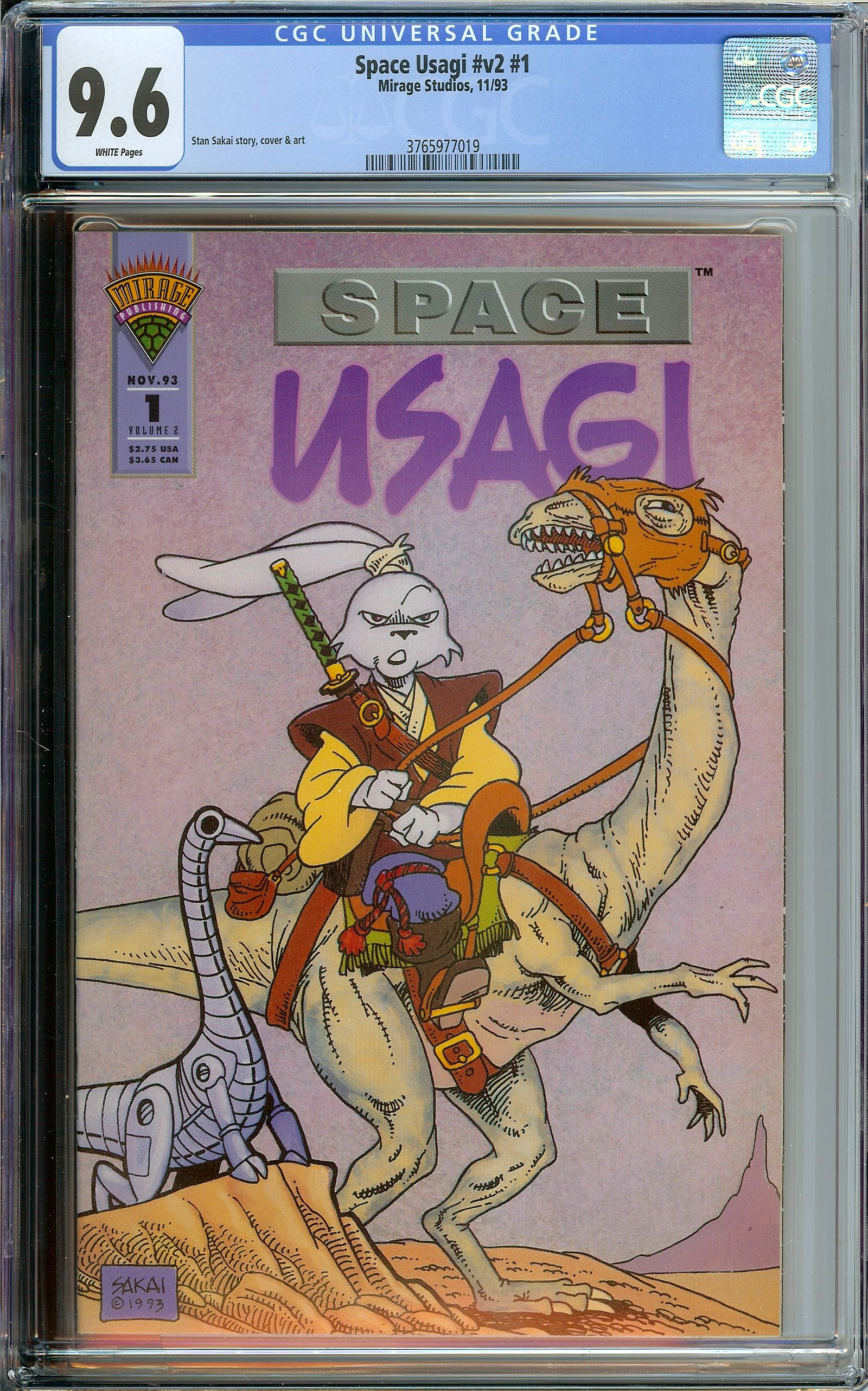 SPACE USAGI #V2 #1 CGC 9.6 WHITE PAGES | Reece's Rare Comics