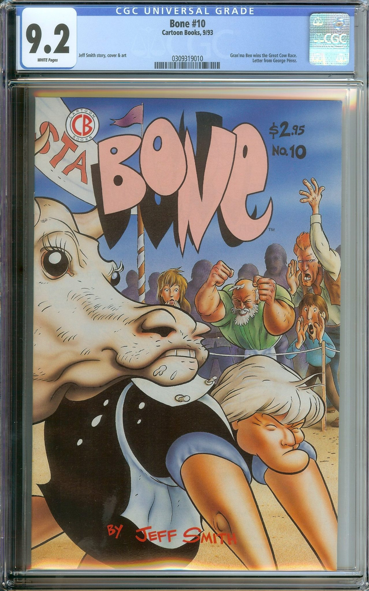 BONE #10 CGC 9.2 WHITE PAGES | Reece's Rare Comics