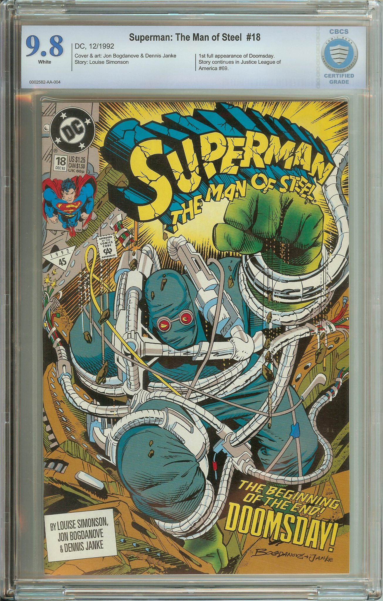 SUPERMAN: THE MAN OF STEEL Front Cover