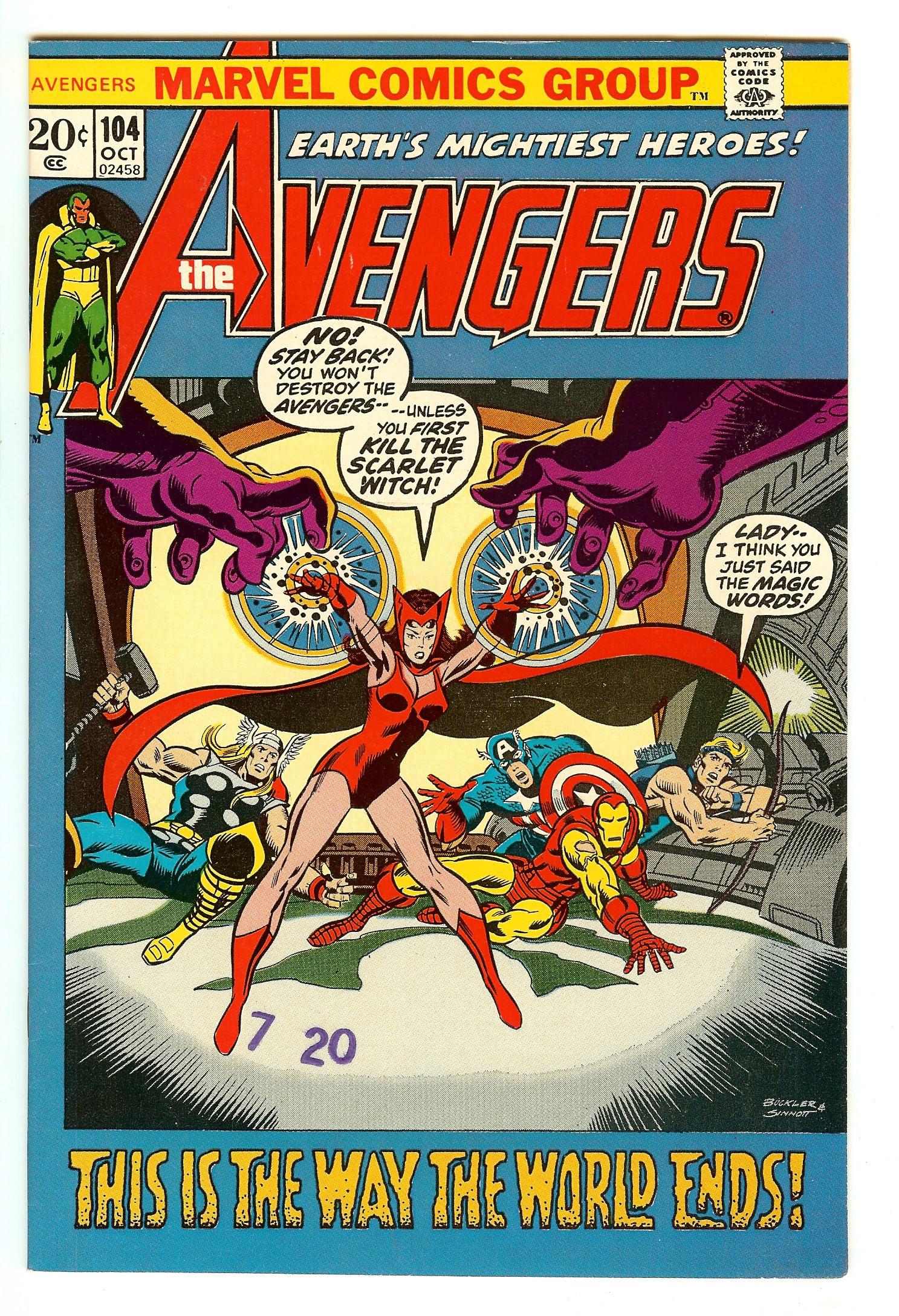 AVENGERS Front Cover