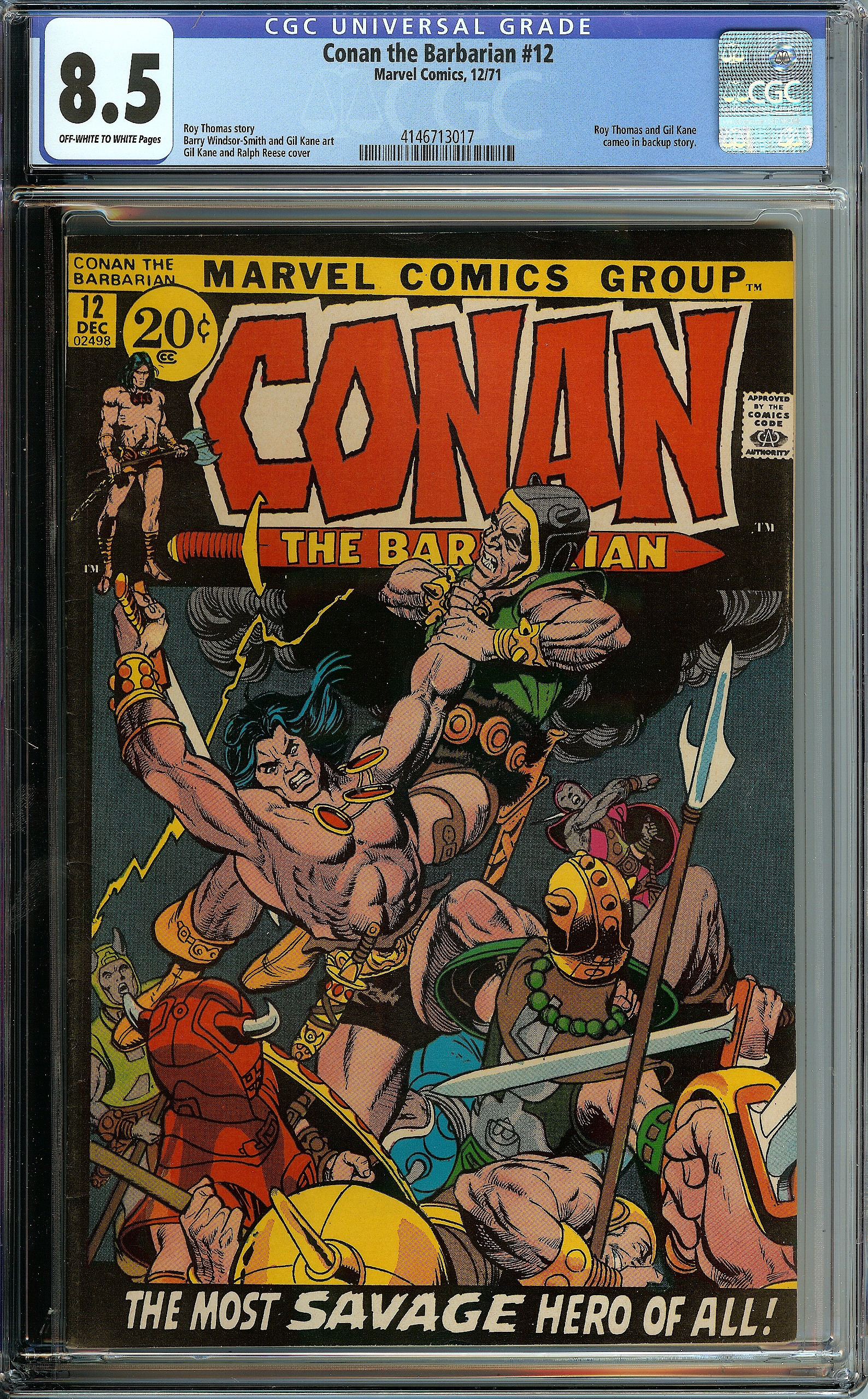 CONAN THE BARBARIAN Front Cover