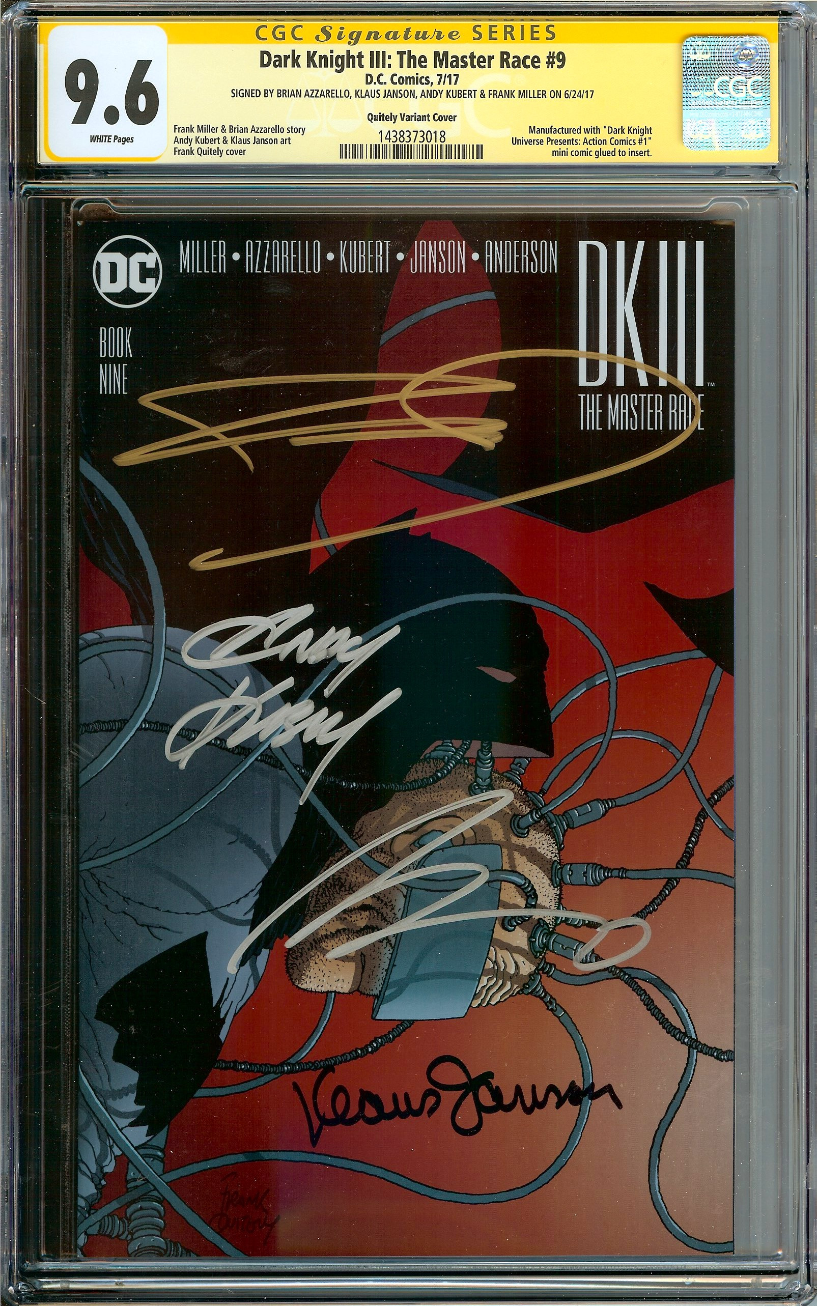 DARK KNIGHT III: THE MASTER RACE Front Cover