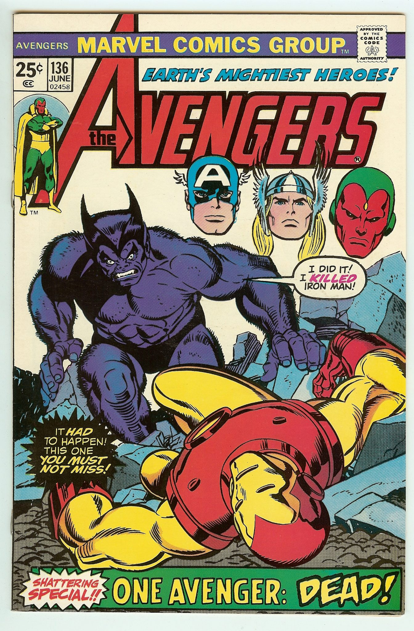 AVENGERS Front Cover