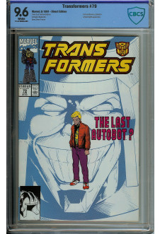 TRANSFORMERS #79 CBCS 9.6 WHITE PAGES front cover
