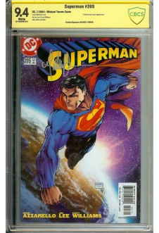 SUPERMAN #205 CBCS 9.4 WHITE PAGES front cover