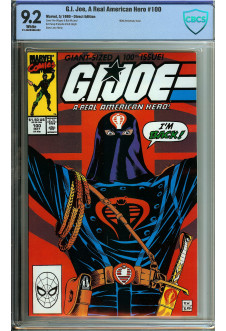 G.I. JOE, A REAL AMERICAN HERO #100 CBCS 9.2 WHITE PAGES front cover