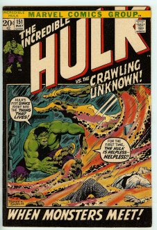 INCREDIBLE HULK #151 7.0 front cover