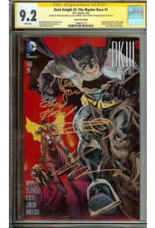 DARK KNIGHT III: THE MASTER RACE #1 CGC 9.2 WHITE PAGES front cover