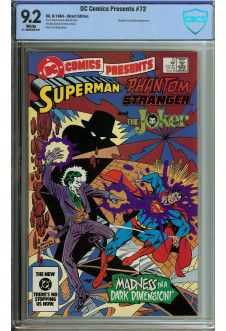 DC COMICS PRESENTS #72 CBCS 9.2 WHITE PAGES front cover