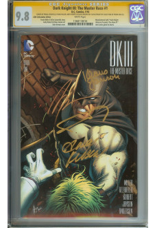 DARK KNIGHT III: THE MASTER RACE #1 CGC 9.8 WHITE PAGES front cover