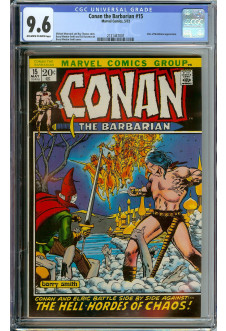CONAN #15 CGC 9.6 OW/WH PAGES front cover