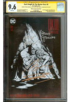 DARK KNIGHT III: THE MASTER RACE #8 CGC 9.6 WHITE PAGES front cover