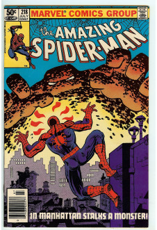 AMAZING SPIDER-MAN #218 6.0 front cover