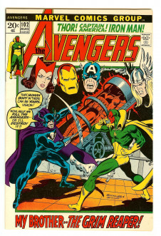 AVENGERS #102 7.5 front cover