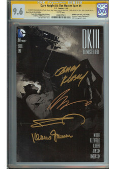 DARK KNIGHT III: THE MASTER RACE #1 CGC 9.6 WHITE PAGES front cover