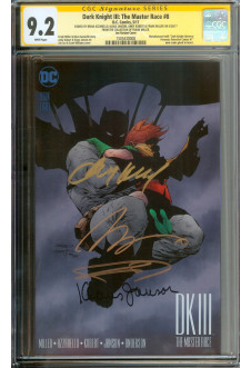 DARK KNIGHT III: THE MASTER RACE #8 CGC 9.2 WHITE PAGES front cover