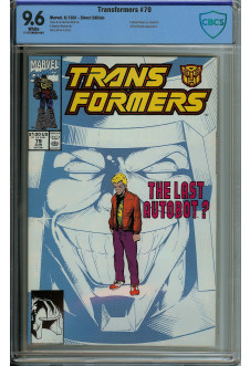 TRANSFORMERS #79 CBCS 9.6 WHITE PAGES front cover