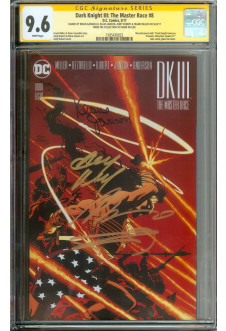 DARK KNIGHT III: THE MASTER RACE #8 CGC 9.6 WHITE PAGES front cover