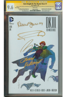 DARK KNIGHT III: THE MASTER RACE #1 CGC 9.6 WHITE PAGES front cover