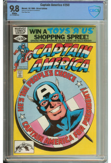 CAPTAIN AMERICA #250 CBCS 9.8 WHITE PAGES front cover