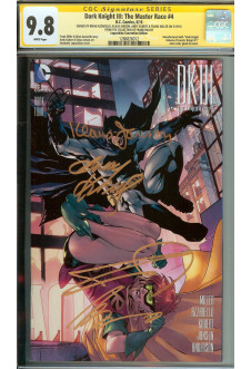 DARK KNIGHT III: THE MASTER RACE #4 CGC 9.8 WHITE PAGES front cover
