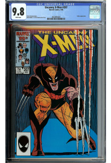 X-MEN #207 CGC 9.8 WHITE PAGES front cover