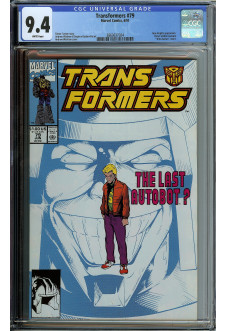 TRANSFORMERS #79 CGC 9.4 WHITE PAGES front cover
