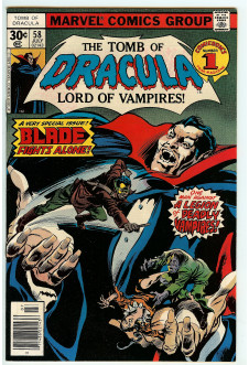 TOMB OF DRACULA #58 6.5 front cover