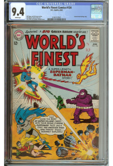 WORLD'S FINEST COMICS #134 CGC 9.4 WHITE PAGES front cover